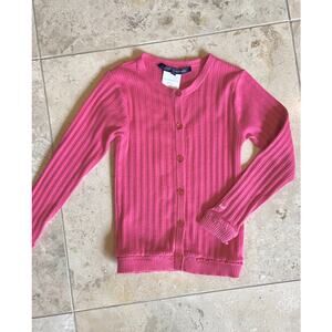 Lili Gaufrette girls long sleeve cardigan sweater Made in france 4yrs